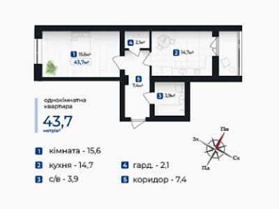 квартира по адресу Мазепы Гетьмана ул., 175а