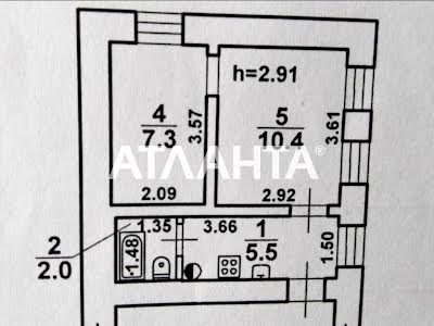 квартира за адресою Одеса, Вільгельма Габсбурга пров. (Богданова), 9