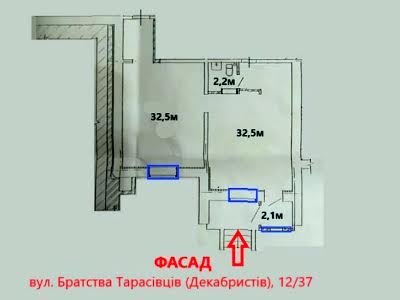 комерційна за адресою Братства Тарасівців вул. (Декабристів), 12/37