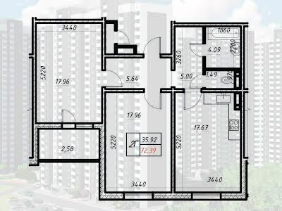 квартира по адресу Киев, Коноплянская ул., 22а