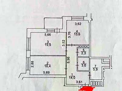 квартира за адресою Київ, Микільсько-Слобідська вул., 3Б