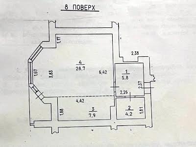 квартира за адресою Байди-Вишневецького вул., 97