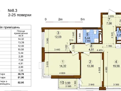 квартира за адресою Олександра Олеся вул., 2в