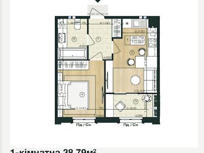 квартира за адресою Коцюбинського вул., 1