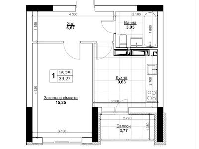 квартира за адресою Київ, Тираспольська вул., 43в