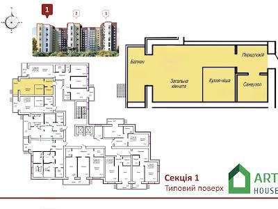 квартира по адресу Євгена Рихліка ул. (5-й  Щорса), 11К