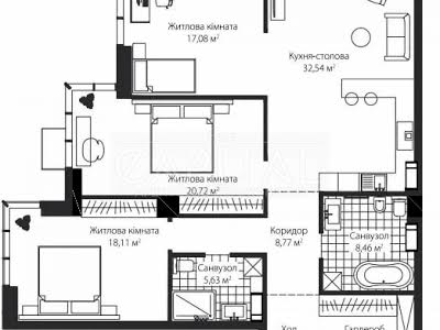 квартира за адресою Київ, Дніпровська наб., 10Г