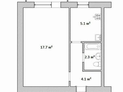 квартира по адресу Котляревского ул., 7а