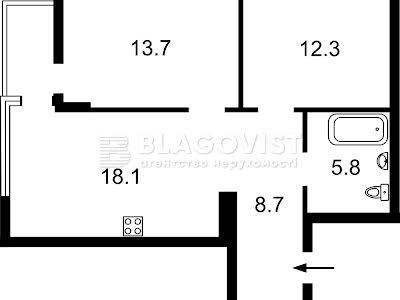 квартира по адресу Олександра Олеся ул., 7