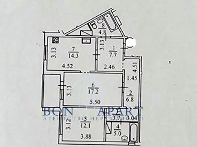 квартира за адресою Європейського Союзу просп. (Правди), 19А