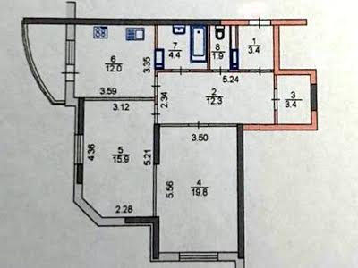 квартира по адресу Драгоманова ул., 40-з