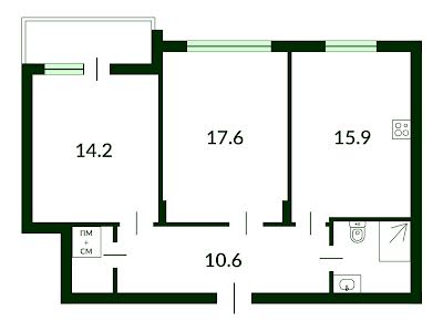 квартира по адресу Метрологическая ул., 21б