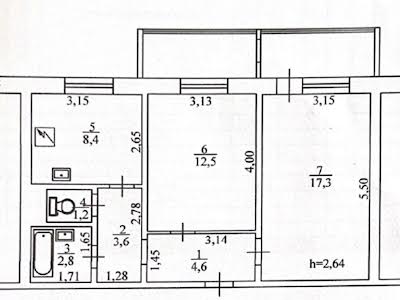 квартира за адресою Бальзака Оноре вул., 88а