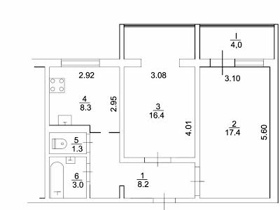 квартира за адресою Бальзака Оноре вул., 88-А