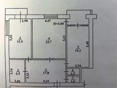 квартира за адресою Одеса, Мукачівський пров., 4в