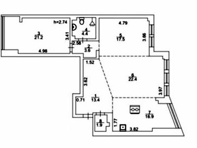 квартира за адресою Бажана Миколи просп., 10