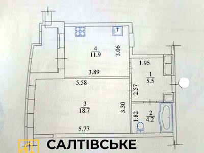 квартира за адресою Харків, Гвардейцев Широнинцев, 72