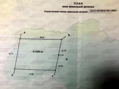 участок по адресу Лісова