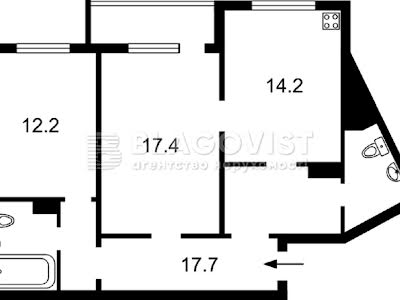 квартира за адресою Петра Григоренка просп., 12