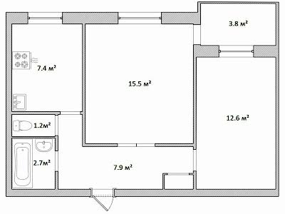 квартира по адресу Юрия Кондратюка ул. (Коммунаровская), 7