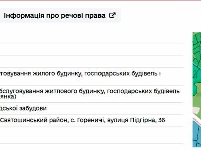 ділянка за адресою Підгірна вул.