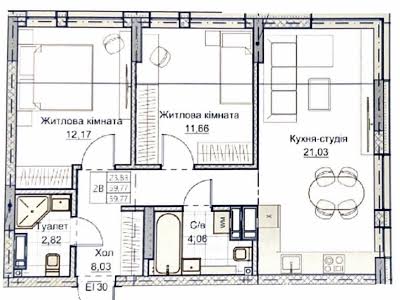 квартира по адресу Андреевская ул., 2а