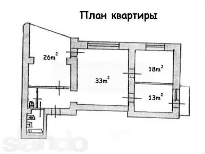 квартира за адресою Гончара Олеся вул., 41А