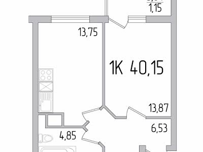 квартира за адресою Академіка Сахарова вул., 3Д