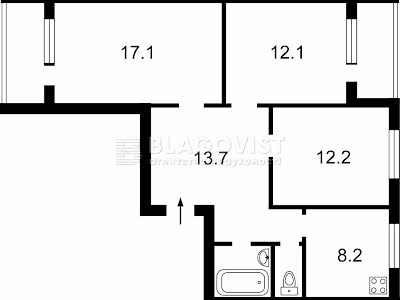 квартира по адресу Киев, Квитневый пер., 10