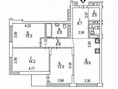 квартира за адресою Київ, Олександра Олеся вул., 2в