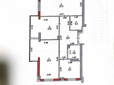 квартира за адресою Одеса, Глушка Академіка просп., 22