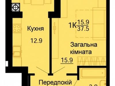 квартира по адресу Героев Небесной Сотни просп., 34/2