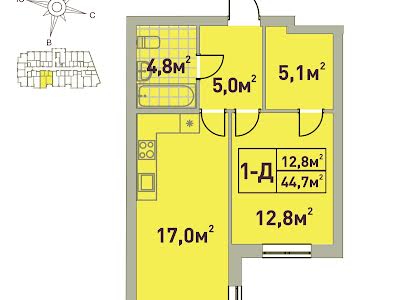 квартира по адресу Ирпень, Университетская ул., 3/5