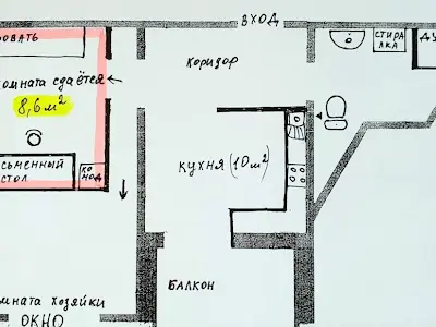 комната по адресу Юлии Здановской ул. (Ломоносова), 85