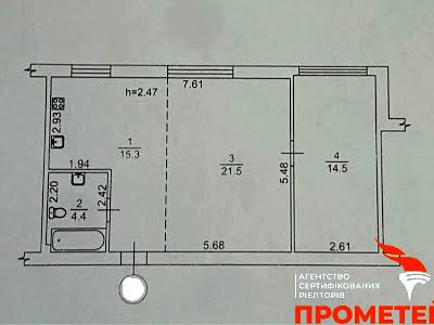 квартира по адресу Леси Украинки бульв., 3