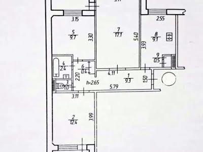 квартира по адресу Молодіжна, 34