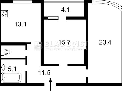 квартира по адресу Ахматовой Анны ул., 22