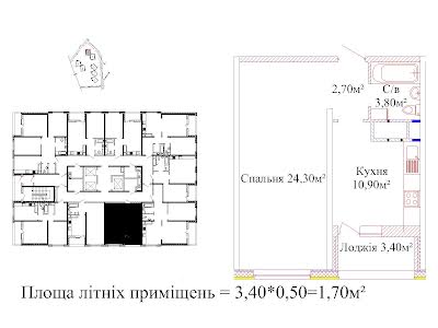 квартира за адресою Жаботинського вул. (Пролетарская улица), 54а