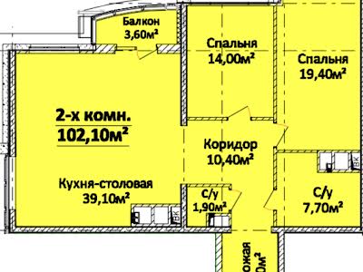 квартира за адресою Лесі Українки просп. (Гагаріна), 19-А