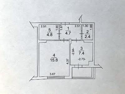 квартира по адресу с. Крюковщина, Одесская ул., 25В