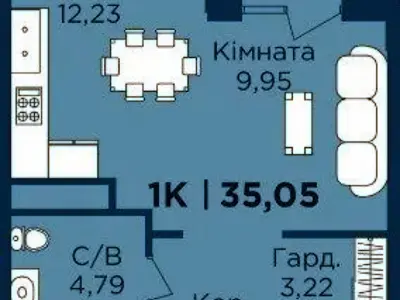 квартира по адресу Фізкультурна, 27