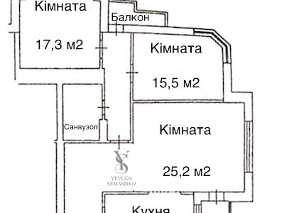 квартира по адресу Бажана Николая просп., 1-М