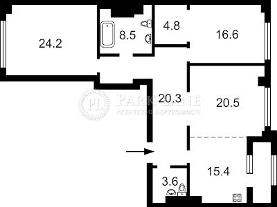 квартира за адресою Саперне Поле вул., 5