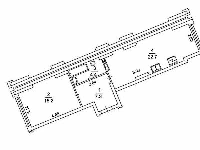 квартира за адресою Київ, Максимовича вул. (Трутенка Онуфрія), 32б