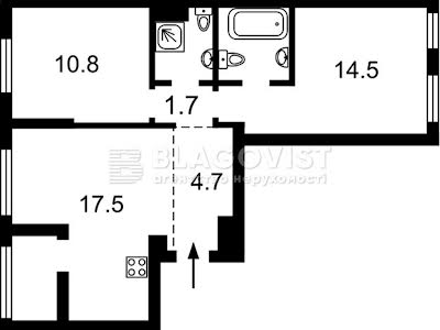 квартира за адресою Салютна вул., 2к9