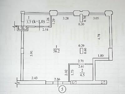 квартира по адресу Днепр, Костомаровская ул. (Щорса), 1А