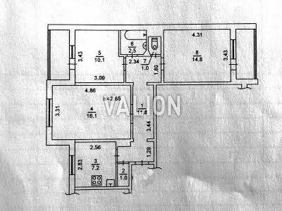 квартира за адресою Червоної Калини просп. (Маяковського Володимира), 93б