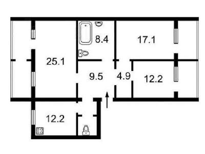 квартира за адресою Григоренка Петра просп., 36а