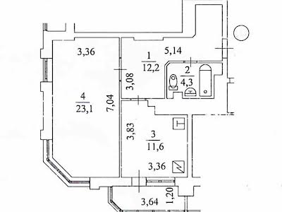 квартира по адресу Киев, Днепровская наб., 26