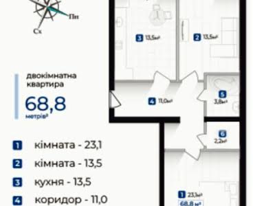 квартира по адресу Молодёжная ул., 148